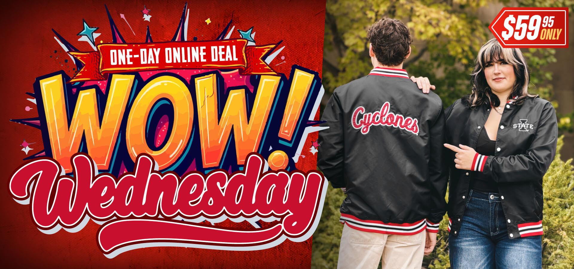 One-day Online Deal • WOW Wednesday • $59.95